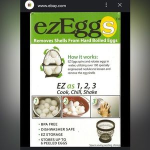 Kitchen gadgets Hard Boiled Egg Peeler 3 Egg Peeler  EZ‎ EGGS